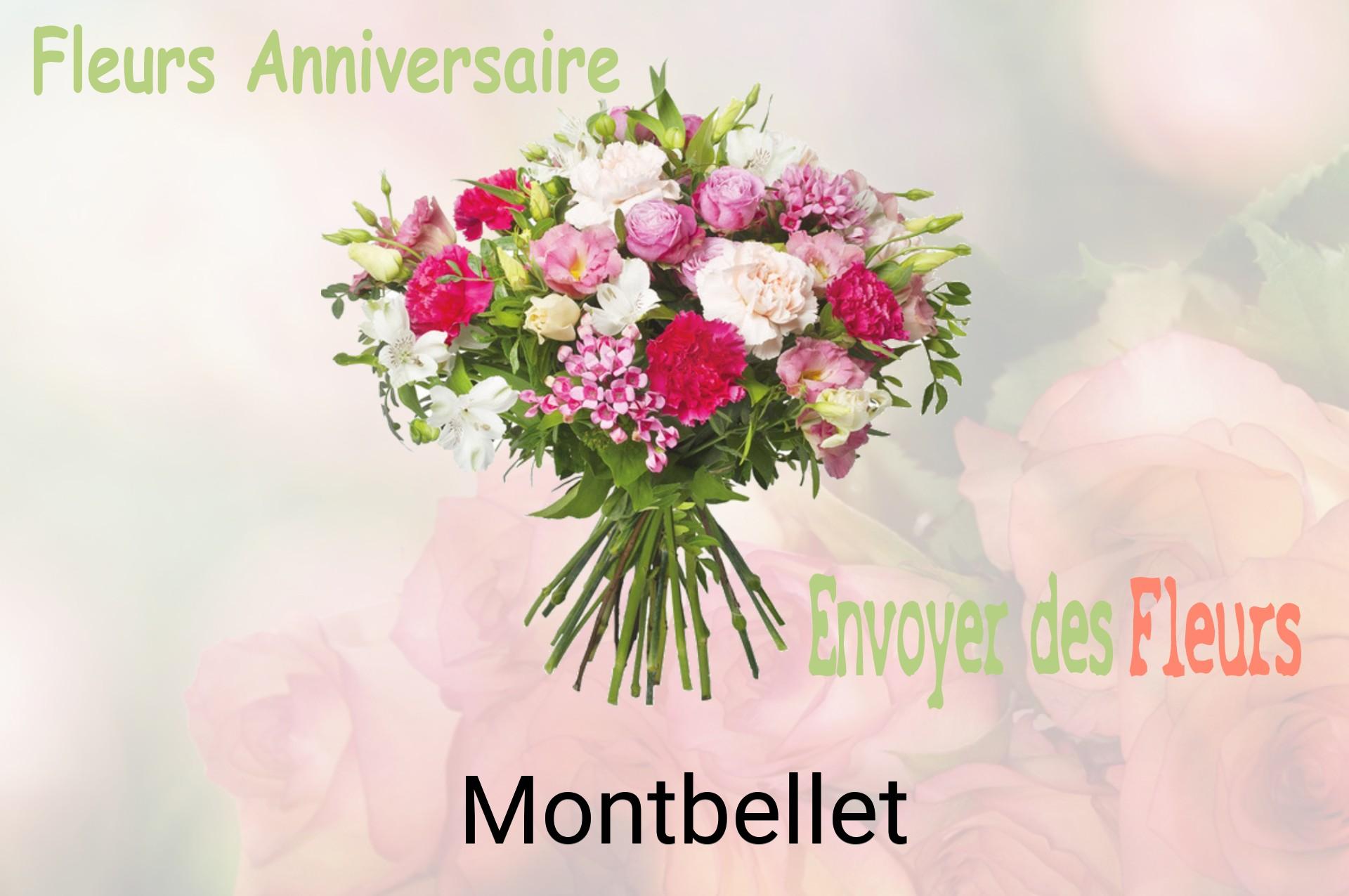 Bouquet de fleurs d’anniversaire livré à Montbellet