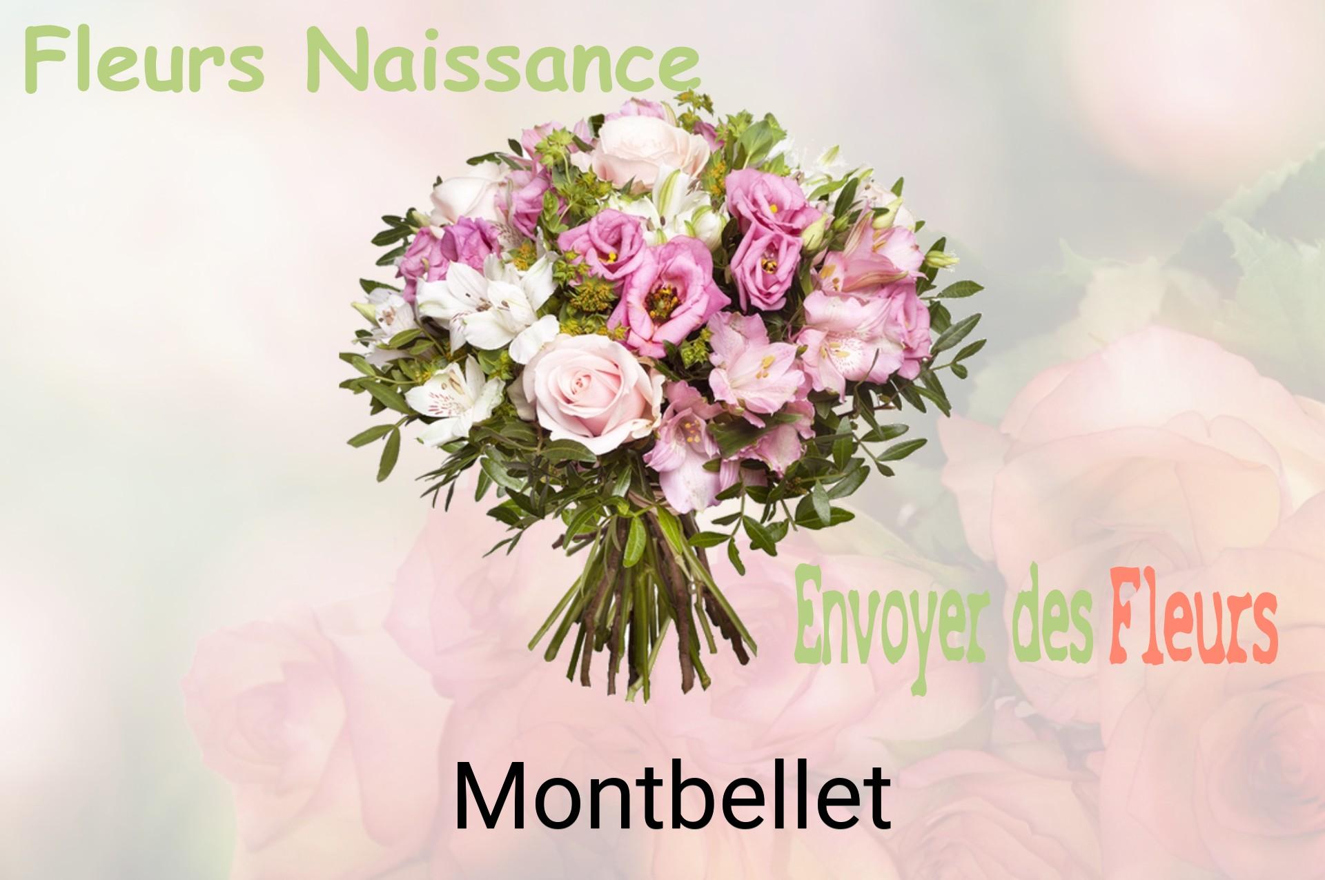 Bouquet de fleurs de naissance livré à Montbellet